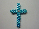 Instructions for making a cross pin cross pin - handcraft